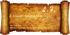 Linzer Hajnalka névjegykártya